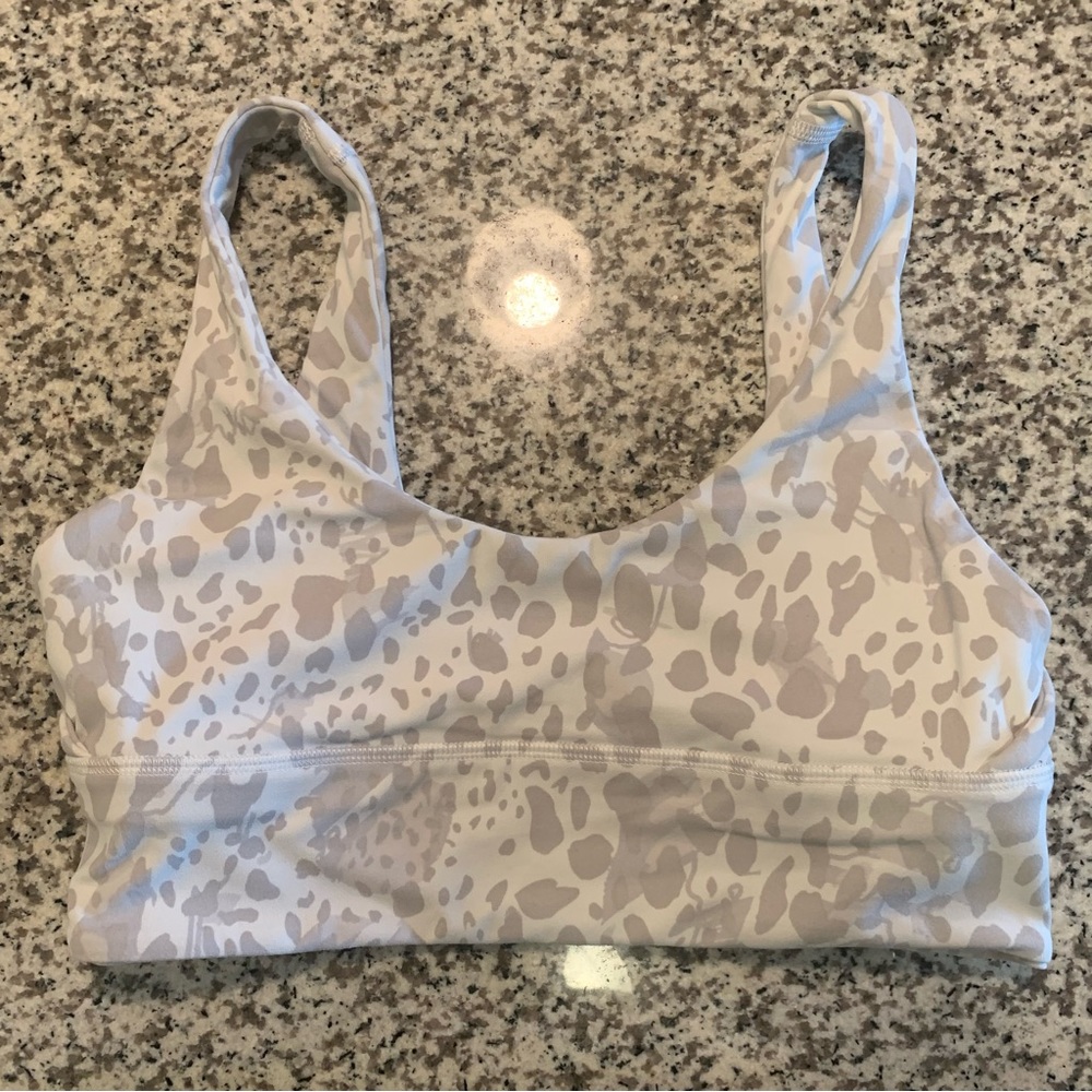 Lululemon Align Bra - Size 8 - Cheetah Camo Antique White